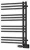 Aqualine POSEIDON Badheizkörper 450x740 mm, Schwarz matt Produktbild-Vorschau 3