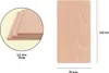 Metrie | Bh125C Bastelbrett Buchenholz | 125 x 70 x 3,5 mm Produktbild-Vorschau 2