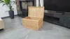 Cesto di vimini da 60 cm con coperchio. Cassapanca di Anteprima dell’immagine prodotto 5