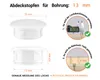 Blindstopfen für Bohrung 13 mm Weiß  50 Stück Abeckstopfen Produktbild-Vorschau 2
