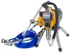 A professional studio shot of a paint sprayer and its accessories against a white background. Produktbild-Vorschau