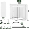 A diagram showing a greenhouse and its components with dimensions and quantities. Náhľad obrázku produktu