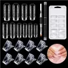 100 Stück Dual Nail Forms Set, Nagelverlängerung Doppelte Produktbild-Vorschau 1