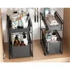 2er Set Küchenregal Schiebeschrank Korb Produktbild-Vorschau 2