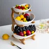 Obstständer 3-stöckig aus Bambus, Mehrstöckiger Obstkübel Produktbild-Vorschau 5