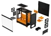 FRACTAL DESIGN Geh Pop Air RGB Orange Core TG Clear Tint Voir les images du produit 4