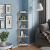 Étagère d'angle Vicco Bivio blanc/pin 29x133cm avec 5 Voir les images du produit 1