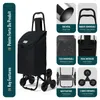 VOUNOT® Einkaufstrolley Treppensteiger, Hackenporsche Produktbild-Vorschau 4