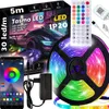 Taśma LED RGB 5m 150 neonów LED aplikacja do zdalnego Podgląd zdjęcia produktu 1