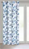 Tenda 140x250 Caren bianco blu fiori pronta per i grommets Anteprima dell’immagine prodotto 18