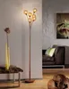 Stehlampe - Goldgelb - Braun - Stahl - 6-flammig - H 181 cm Produktbild-Vorschau 9