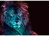 Selbstklebende Folie Fototapete - Abstract lion - rainbow Produktbild-Vorschau 5