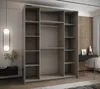 Dvojdverová skriňa SAMARA 1 - 190 cm, kašmír / strieborná Náhľad obrázku produktu 4