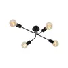 Deckenleuchte Deckenspots Schwenkbar Retro 4xE27 60W Produktbild-Vorschau 1