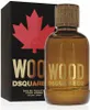 A bottle of Dsquared2 Wood Eau de Toilette for men and its packaging are displayed against a white background. Anteprima dell’immagine prodotto
