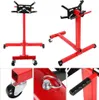 A collage of images showing a red engine stand from different angles and close-ups of its features. Náhľad obrázku produktu
