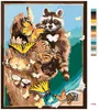 Zuty - Malen nach Zahlen - WASCHBÄR UND SCHMETTERLINGE (D. Produktbild-Vorschau 3
