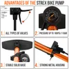 Pompe à vélo Strex - Manomètre - 11 bars - Pompe pour Voir les images du produit 6