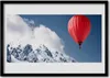 Bild 100x70 MDF-Rahmen Wandkunst Ballon-Peaks Winter-Berge Produktbild-Vorschau 1