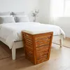 Relaxdays Wäschekorb mit Sitz, Badbank mit Stauraum, 50 l Produktbild-Vorschau 5