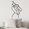 Wallity, Woman Lines, Wanddeko, Schwarz, Metall, 53 x 86 cm Produktbild-Vorschau 2