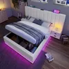 STILVORA Polsterbett Stauraumbett 180×200cm Doppelbett mit Produktbild-Vorschau 3
