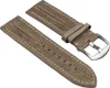 Rustika Uhrenarmband Leder Creme mit weißen Ziernaht Produktbild-Vorschau 1