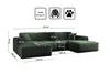 A diagram showing the dimensions of a sectional sofa. Produktbild-Vorschau