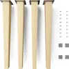 4x sossai Holzfüße eckig - gerade Ausführung 45cm Buche Produktbild-Vorschau 1