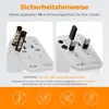 Reiseadapter Weltweit Reisestecker Adapter Weltweit mit 2 Produktbild-Vorschau 5