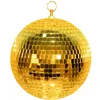 Palla da discoteca dorata di circa 20 cm con anima in Anteprima dell’immagine prodotto 3