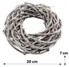 Couronne de vigne blanchie à la chaux en 20 cm pour le Voir les images du produit 2