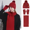 3 teiliges Set Wintermütze Schal Handschuhe für Damen | Produktbild-Vorschau 1