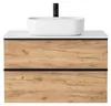 Meuble-lavabo avec caisson ONE, 2 tiroirs, chêne Craft Voir les images du produit 3