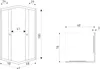 Kerra Olga SQ Black 80x70 Duschkabine ohne Duschwanne, Produktbild-Vorschau 2