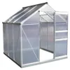 Westmann Aluminium Gewächshaus Flora 64 Silber 132x190x201 Produktbild-Vorschau 4