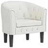 vidaXL Fauteuil club blanc similicuir Voir les images du produit 1