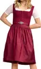 Dirndl Evi 60cm Länge bordeaux 36 Produktbild-Vorschau 2