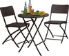 Relaxdays Gartenmöbel Set Bastian, klappbar, 3-teilig, Produktbild-Vorschau 1