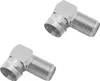ARLI 2x Sat F-Winkelstecker – 90° Winkeladapter F-Kupplung Produktbild-Vorschau 1