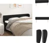 vidaXL Kopfteil mit Ohren Schwarz 163x23x78/88 cm Produktbild-Vorschau 1