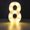 LED Leuchtzahl 3D, 22 cm Zahl 8 Náhled obrázku produktu 1