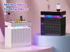 LVSOMT Nachttisch Schwarz mit RGB-Beleuchtung, integrierter Produktbild-Vorschau 3