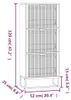 vidaXL Skriňa na topánky 52x25x120 cm odvodený výrobok z Náhľad obrázku produktu 6