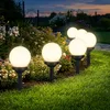 5er Set LED Solarkugel weiß, Erdspieß, DxH 10x38 cm Produktbild-Vorschau 3
