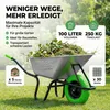TIREX by xonic® Schubkarre mit Stahlfelge – Verzinkte Wanne Produktbild-Vorschau 4