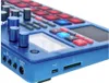 A close-up, angled view of a blue electronic music production station. Produktbild-Vorschau