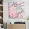 DEQORI Glasbild Echtglas 4x50x50 cm 'Elegante Farbströme' Produktbild-Vorschau 3