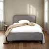 Polsterbett LAVORO Einzelbett 90x200, grau - Bett mit Produktbild-Vorschau 1