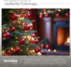 tectake® Weihnachtskugeln 24er-Set in Rot Durchmesser 4 cm Produktbild-Vorschau 7